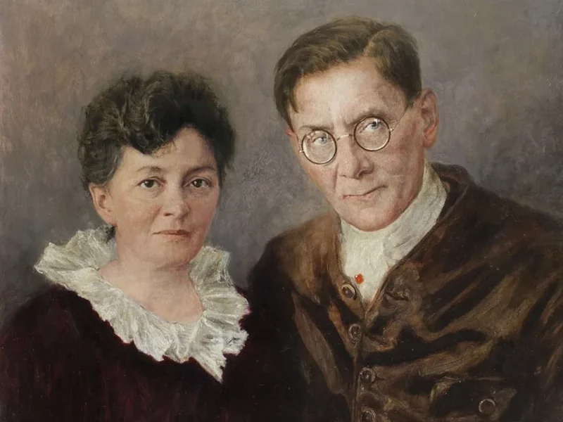 1879-Emma Lowenstamm - Ritratto di una coppia sposata